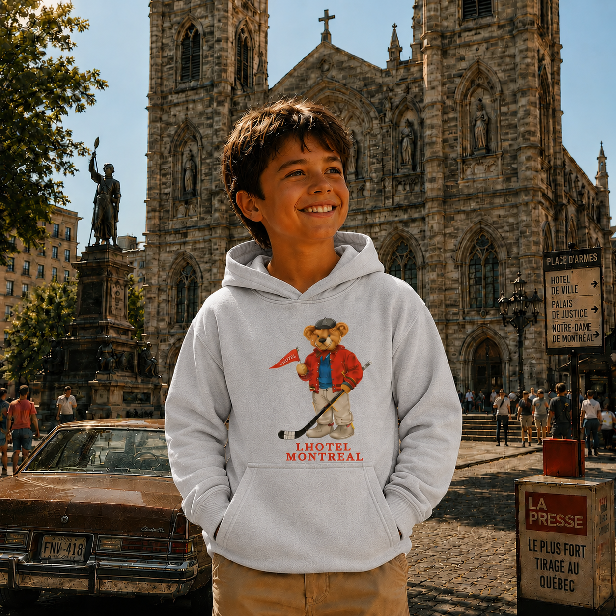 Claude Kids Hoodie | Boutique LH Montréal