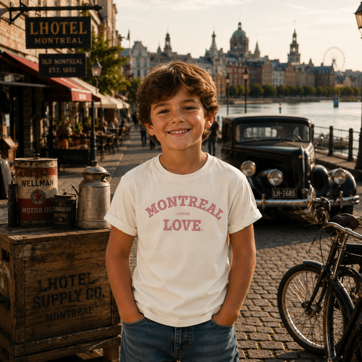 Montréal Love Kids T-Shirt – WHITE | Boutique LH Montréal