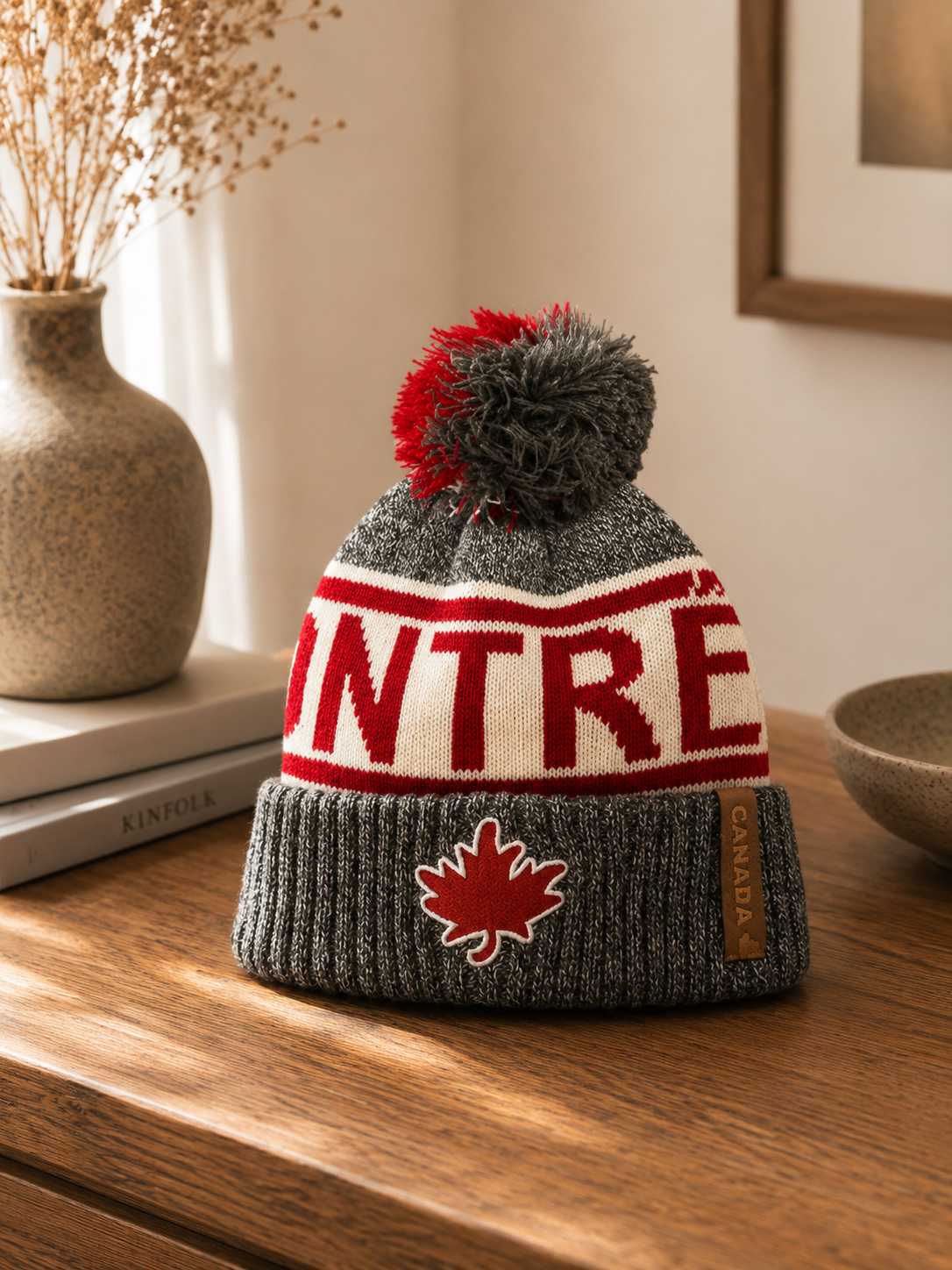 Canada Montréal Heritage Pompom Beanie – Kids | Boutique LH