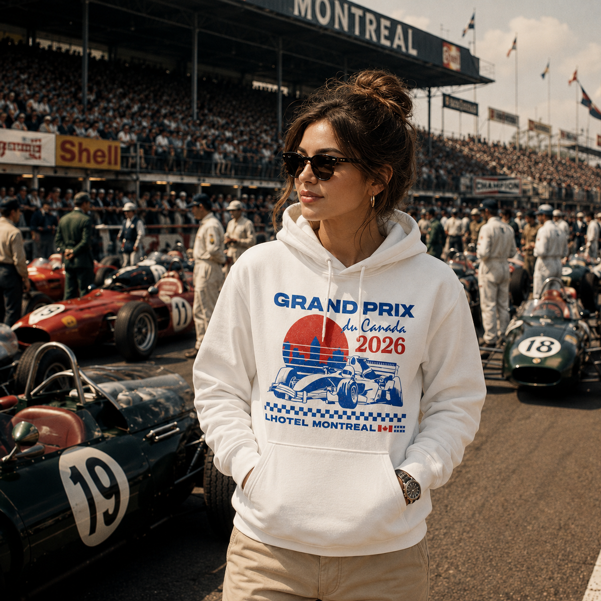 Montréal Grand Prix Hoodie – LHotel Souvenir Unisex Sweatshirt | Boutique LH Montréal