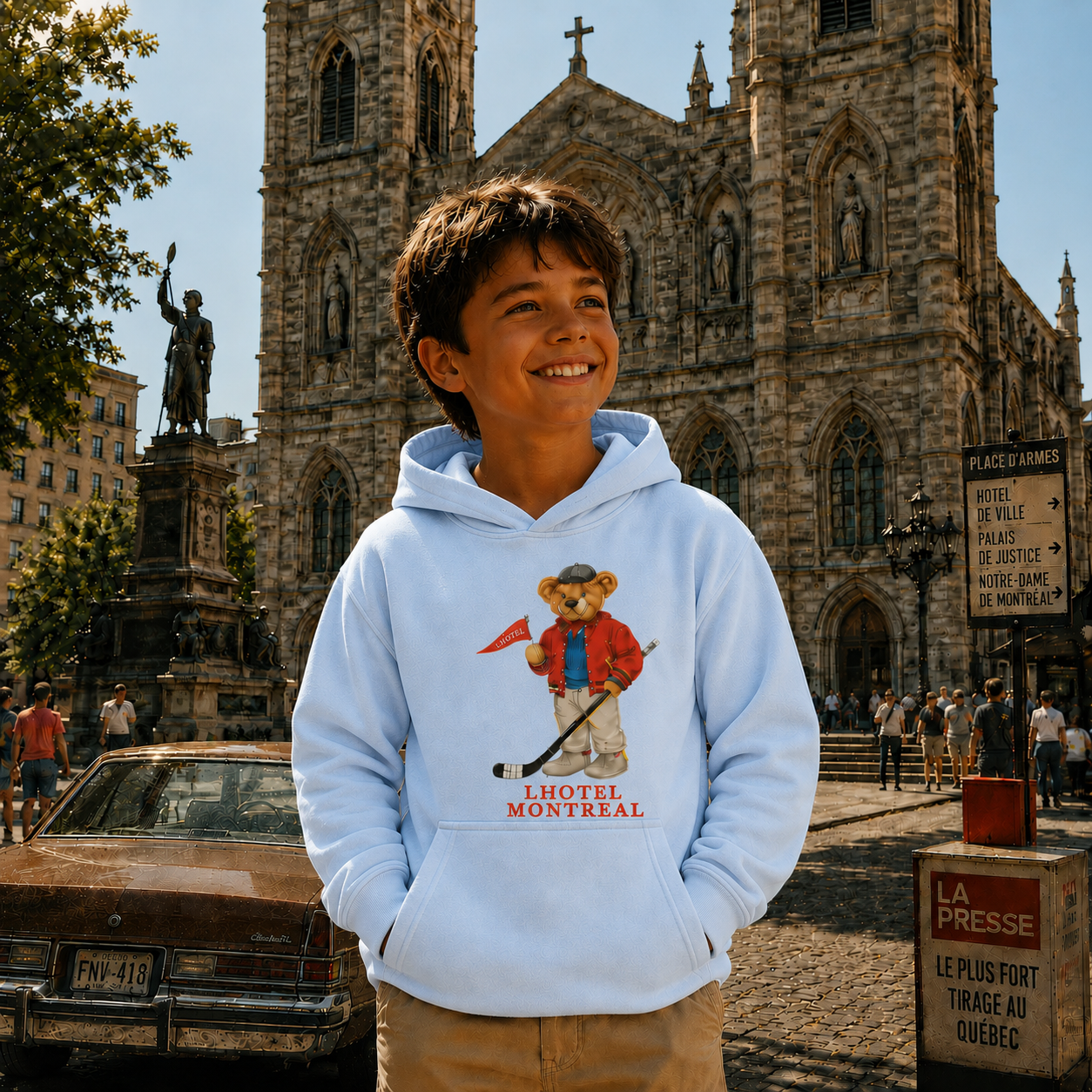 Claude Kids Hoodie | Boutique LH Montréal