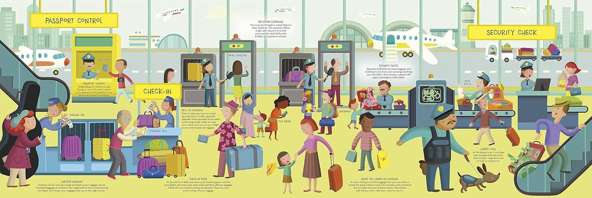 Fold Open and Look Inside The Airport – Children's Book | Boutique LH Montréal