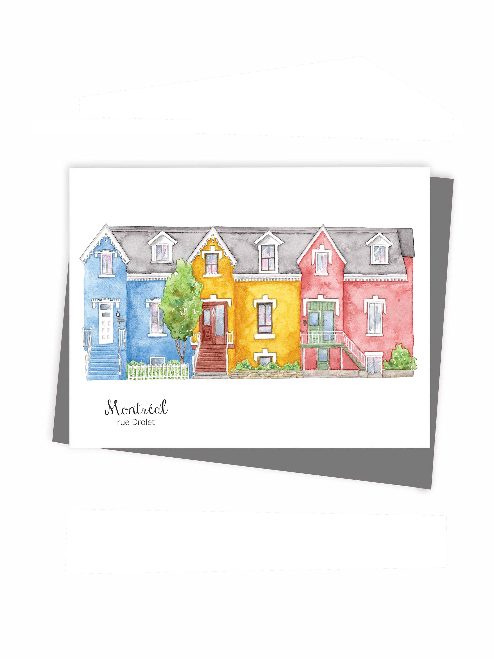 Montreal Drolet Street, Greeting Card