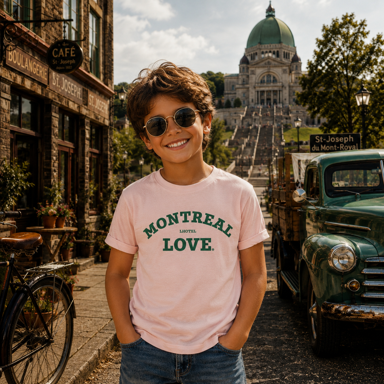 Montréal Love Kids T-Shirt – PINK | Boutique LH Montréal