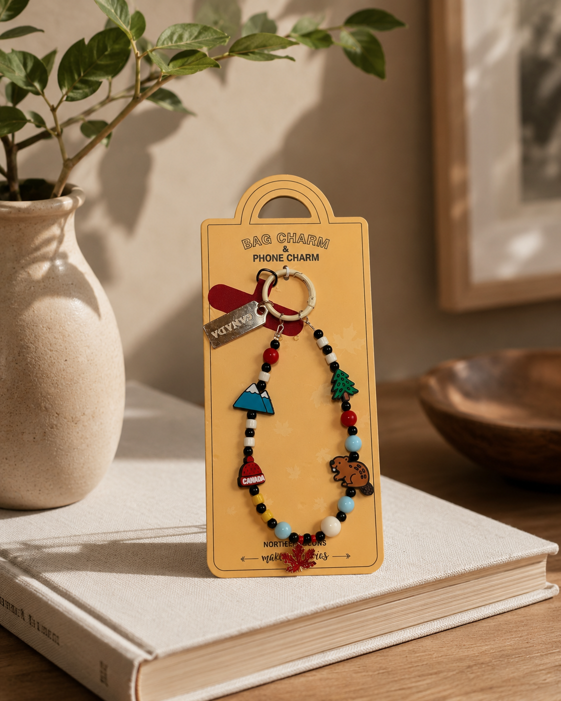 Canada Wilderness Beaded Bag & Phone Charm | Boutique LH Montréal