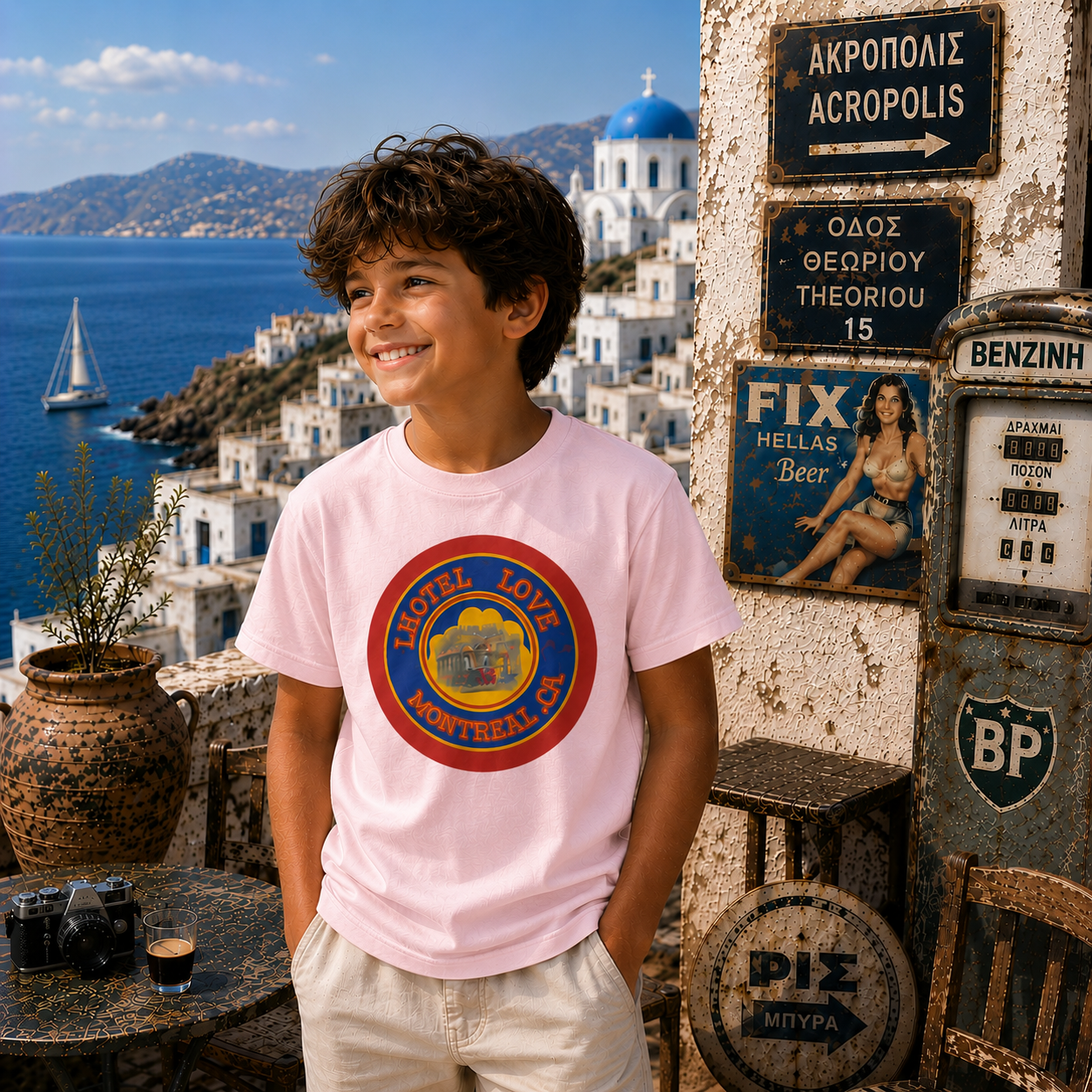 LHOTEL LOVE Montréal Kids T-Shirt – Heritage Crest Edition | Boutique LH Montréal