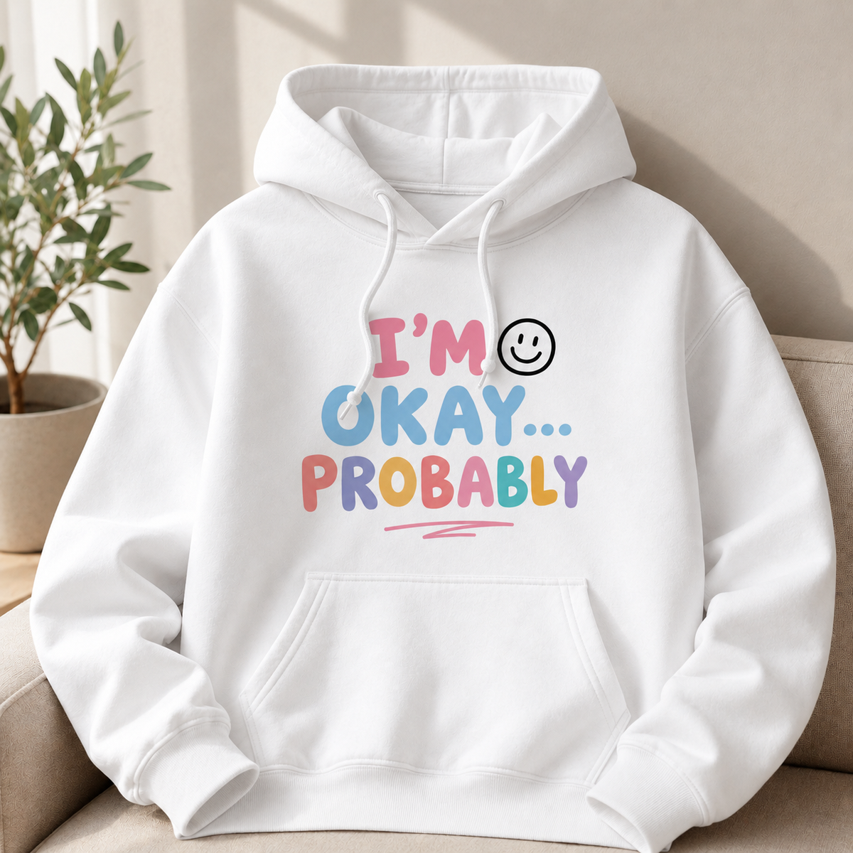 I’M OKAY PROBABLY MULTI COLORS | UNISEX HOODIE