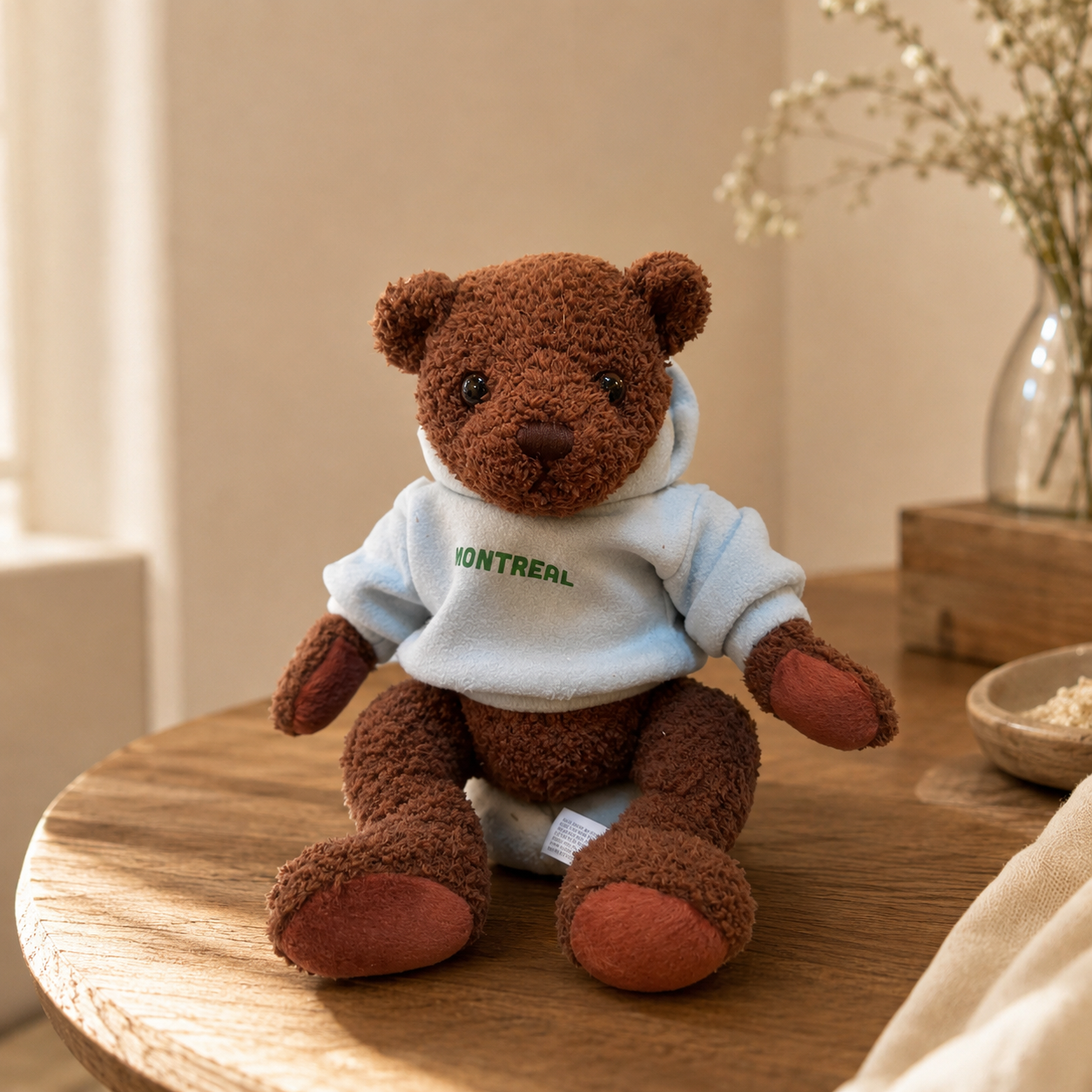 Montréal Teddy Bear with Hoodie | Boutique LH Montréal