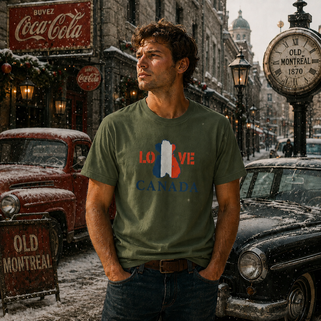 Mia Unisex T-Shirt – LOVE Canada Bear Charcoal | Boutique LH Montréal