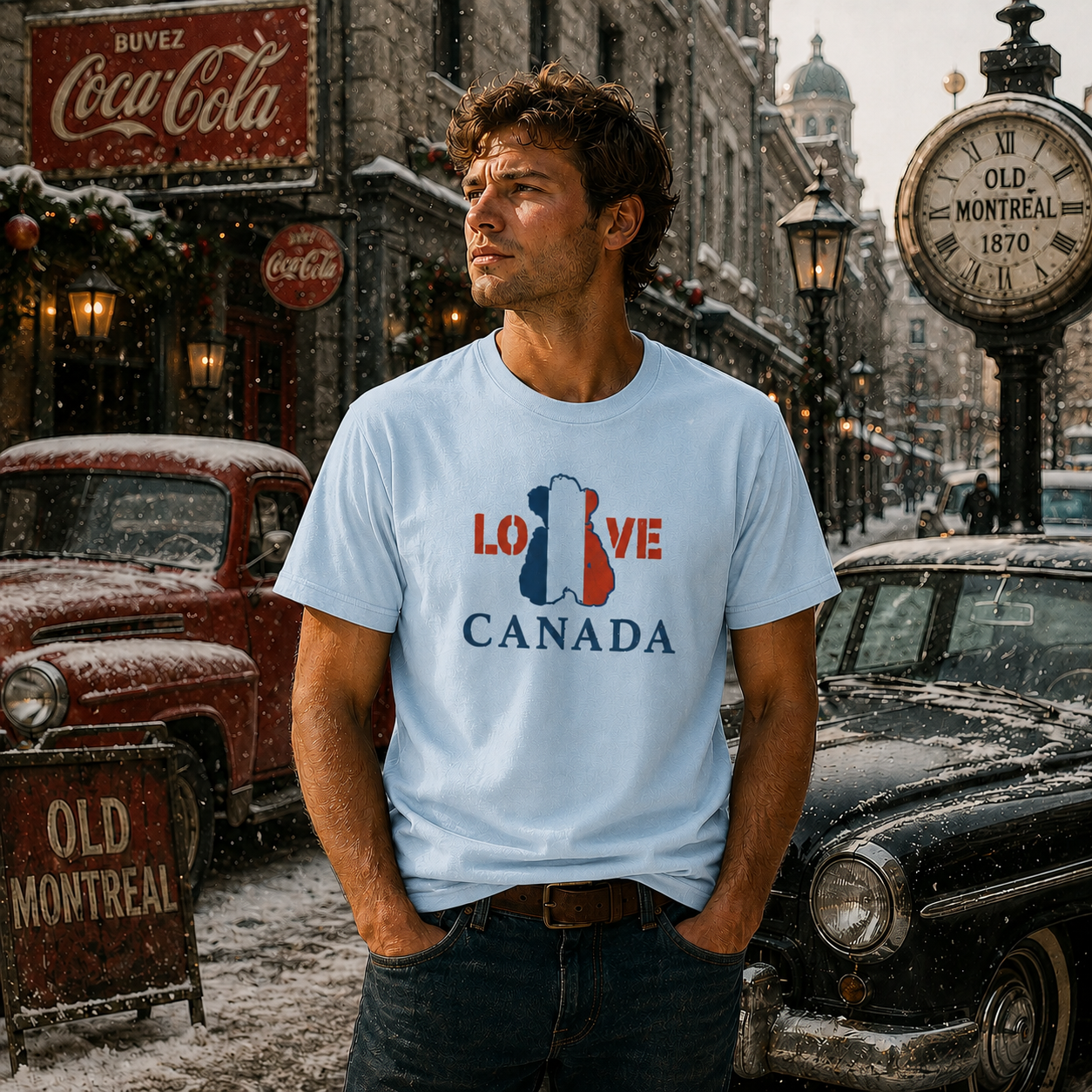 Mia Unisex T-Shirt – LOVE Canada Bear Charcoal | Boutique LH Montréal