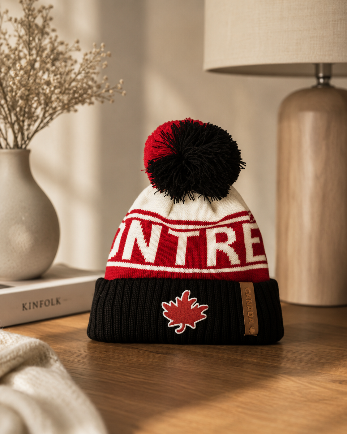 Canada Montréal Heritage Pompom Beanie – Kids | Boutique LH