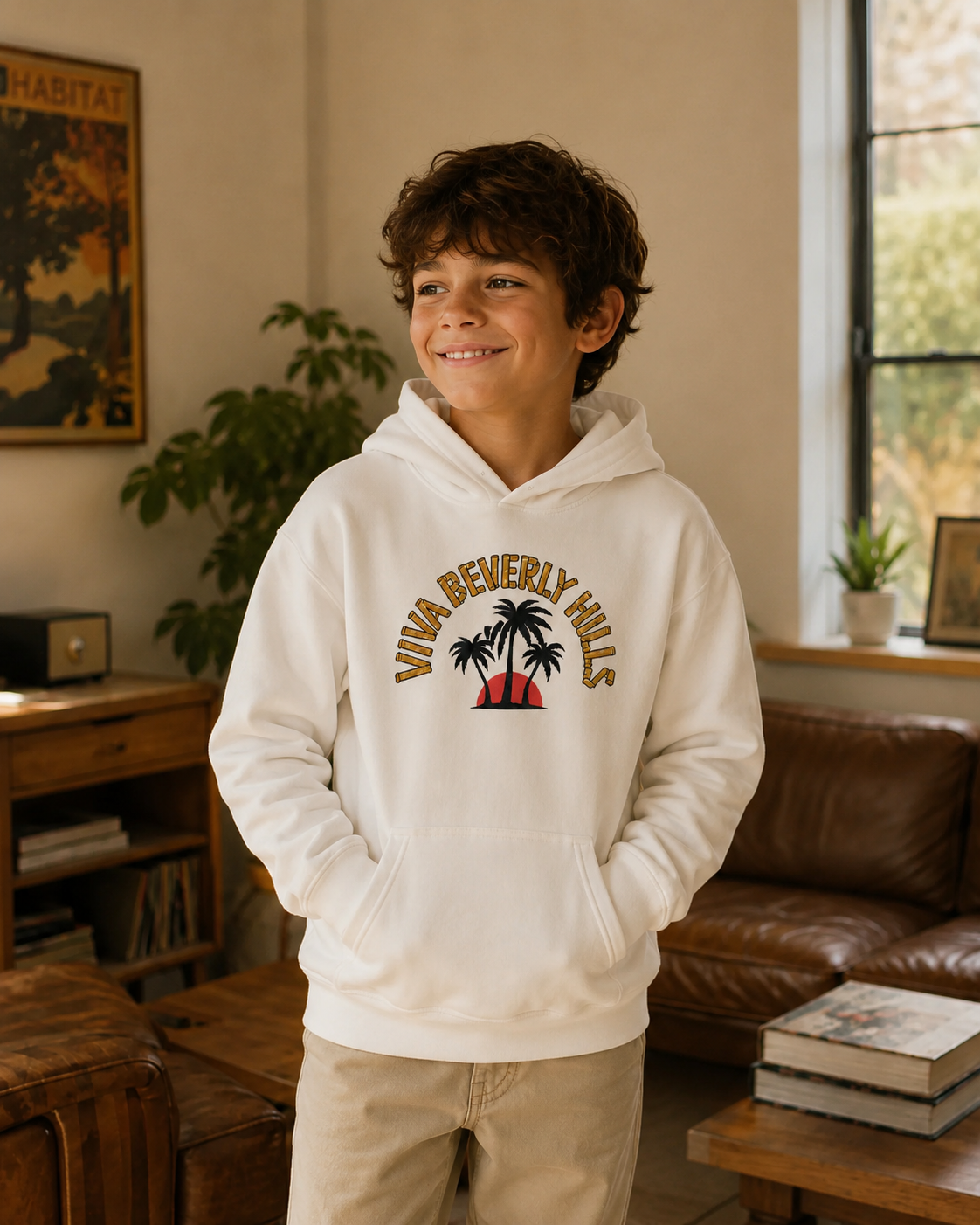 Viva Beverly Hills Palm Sunset Graphic Hoodie | Boy Kids Category | Boutique LH Montréal