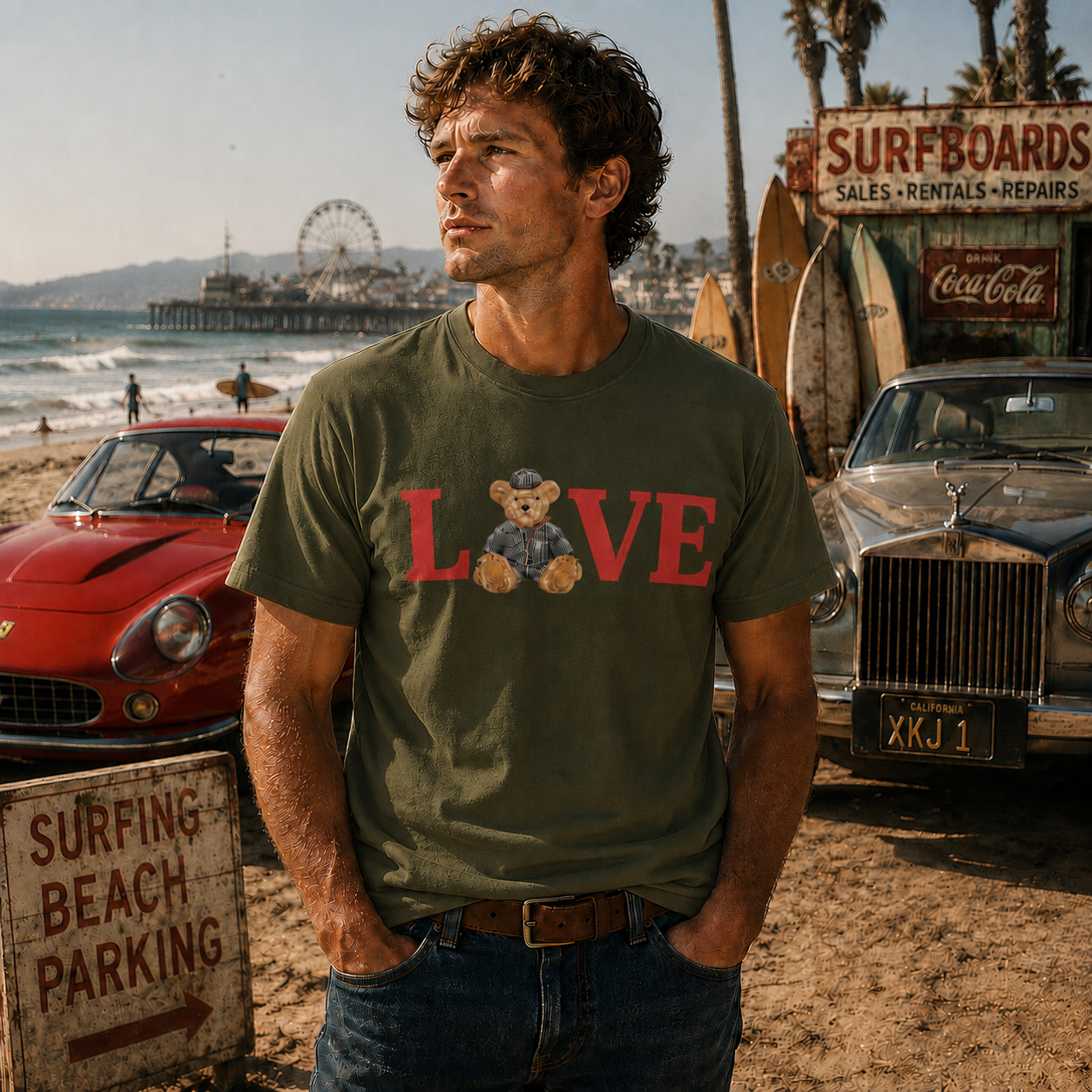 Romy Unisex T-Shirt – LOVE Bear Dark Navy | Boutique LH Montréal
