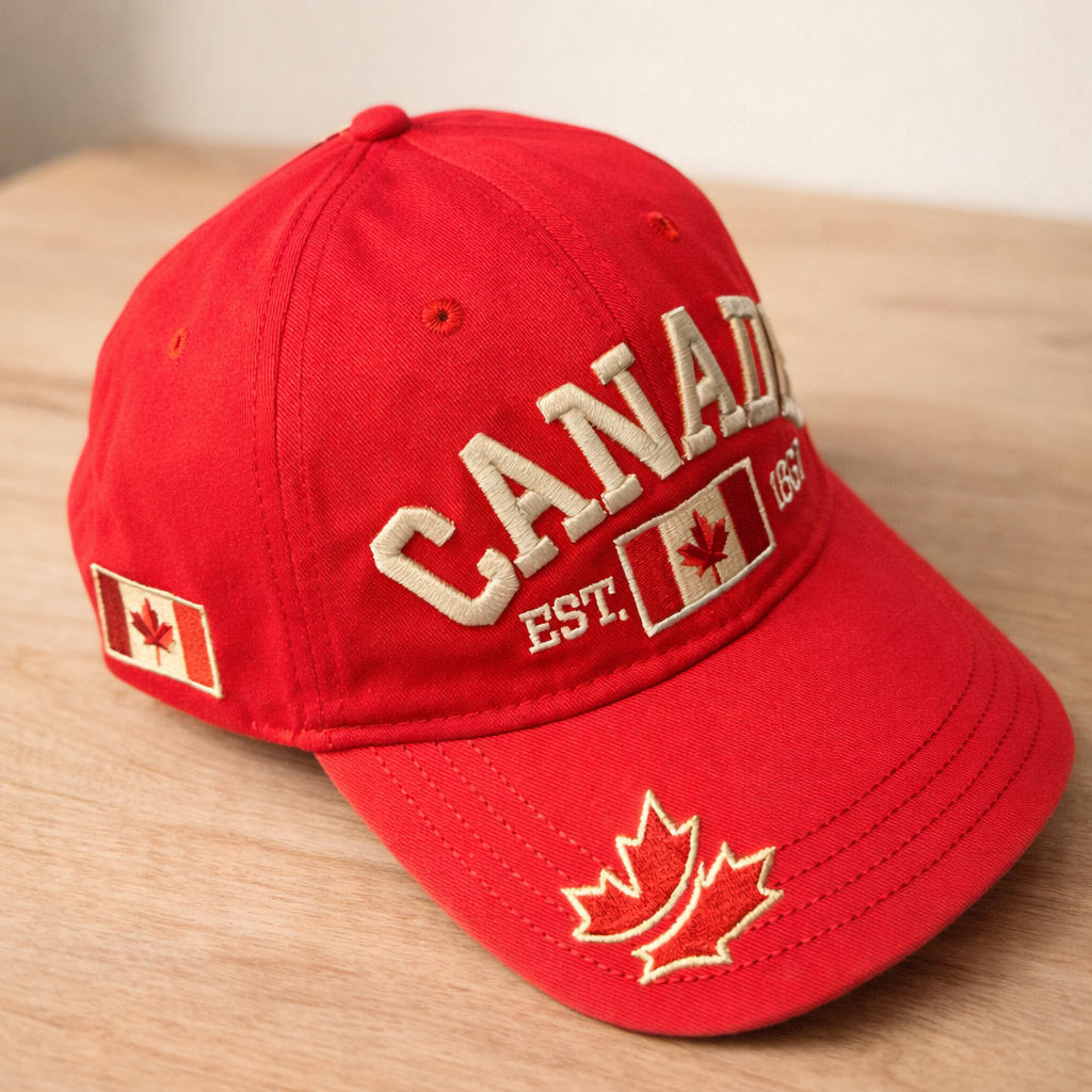 Canada Heritage Cap – Red EST. | Boutique LH Montréal