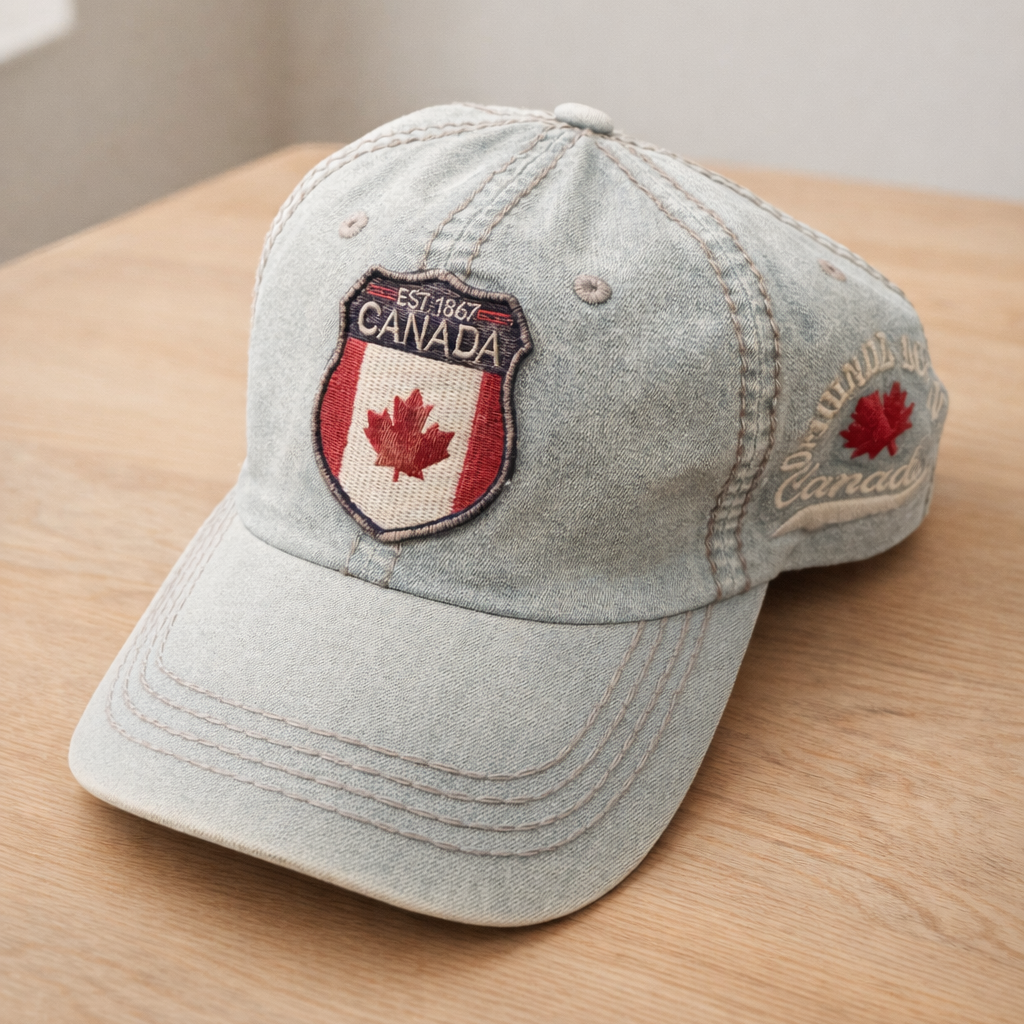 Canada Heritage Crest Cap – Washed Grey | Boutique LH Montréal