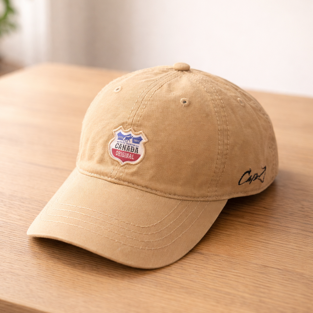 Canada Crest Sand Cap – Minimal | Boutique LH Montréal