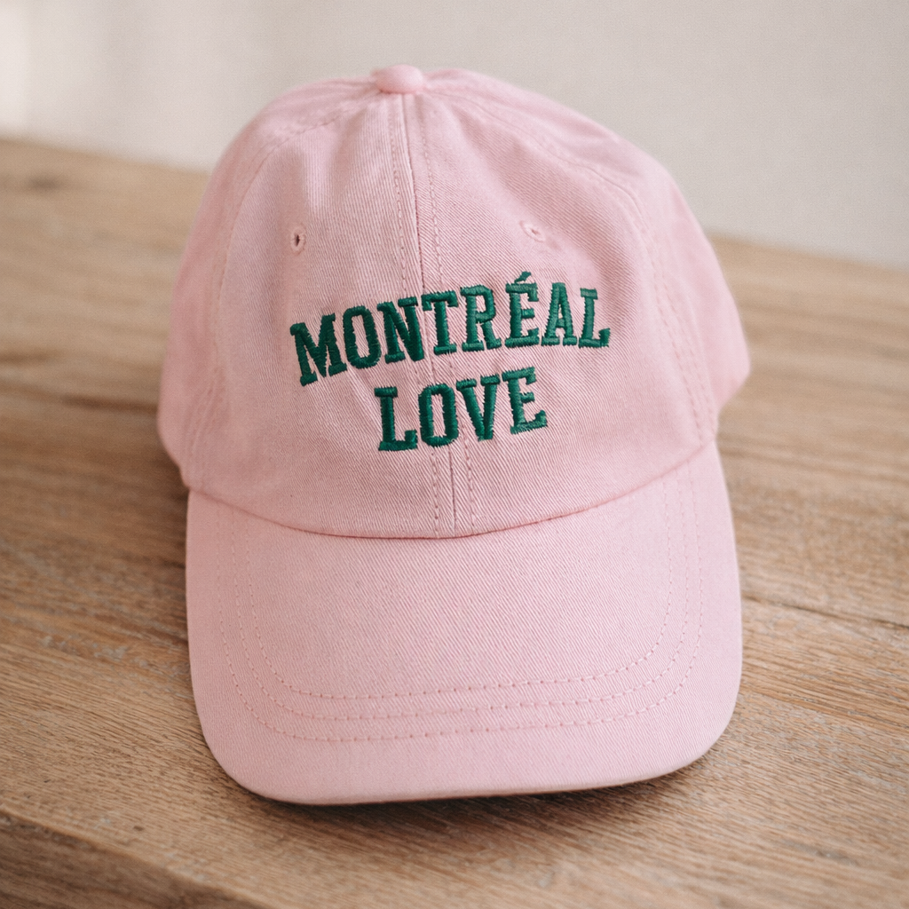 Montréal Love Cap – Cream Puff Print | Boutique LH Montréal