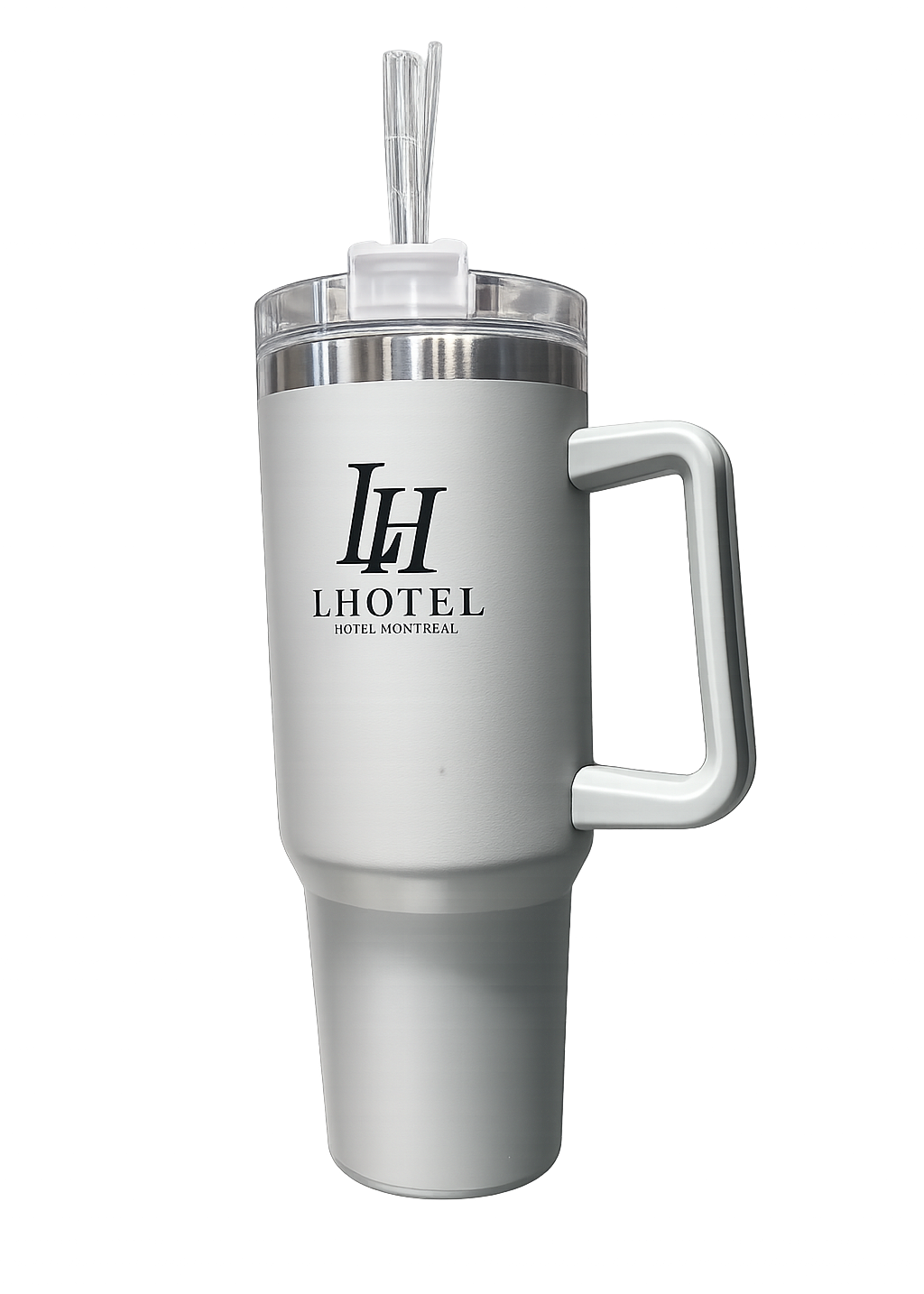 LHotel Montréal White Insulated Tumbler – Signature Collection | Boutique LH Montréal