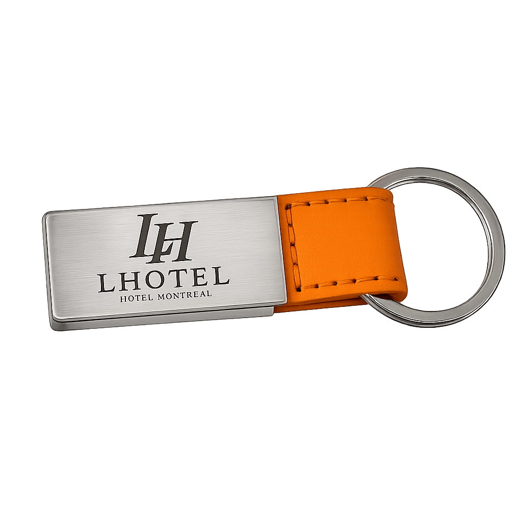 LHotel Montréal Leather Keychain – Signature Collection | Boutique LH Montréal