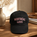 Classic Cap – Montréal Love Black Cotton | Boutique LH Montréal