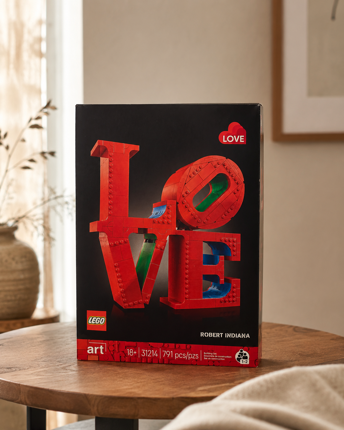 LEGO Art LOVE Sculpture – Robert Indiana Building Set | Boutique LH Montréal