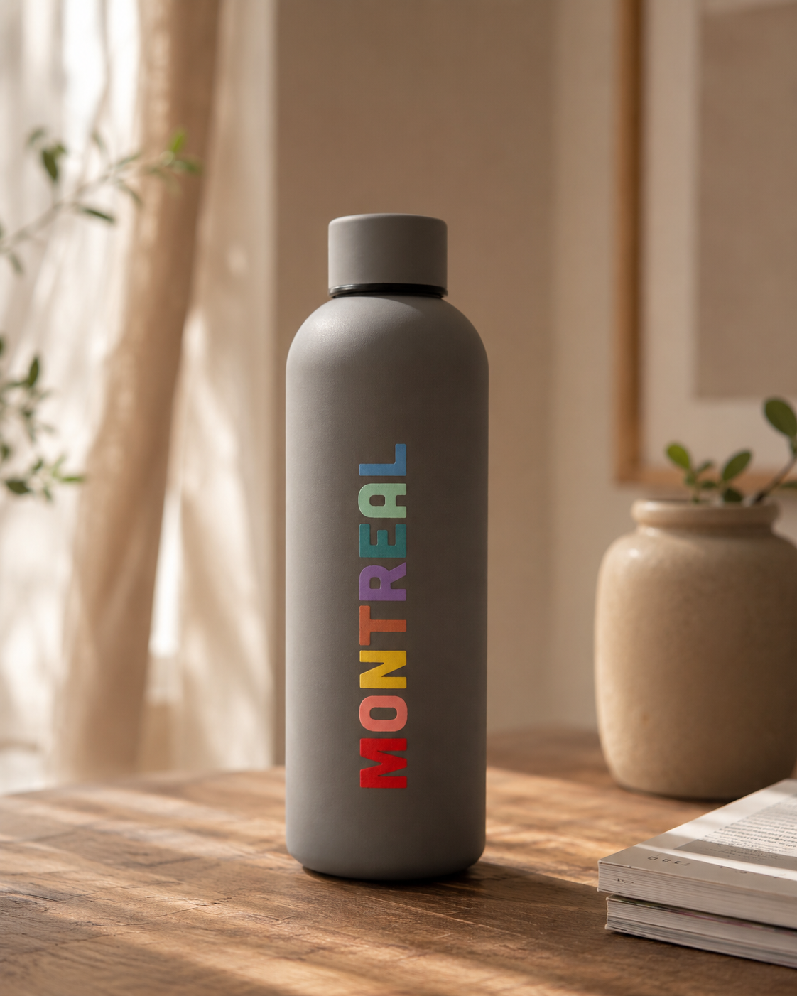 Montreal Rainbow Stainless Steel Water Bottle | Boutique LH Montréal
