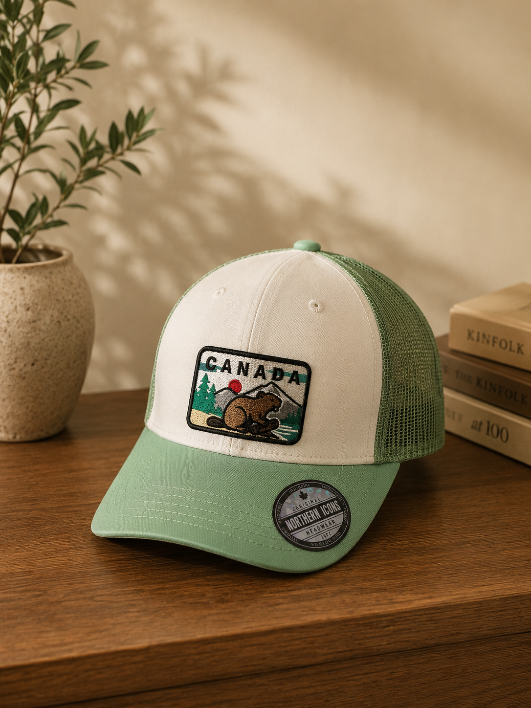 Kids Montréal Canada Trucker Cap – Pink & Navy Edition | Boutique LH Montréal