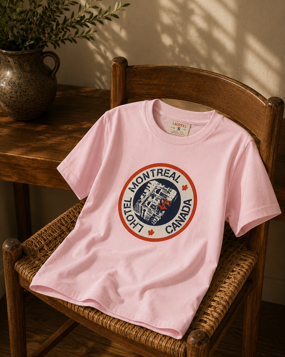 Hotel Montréal Heritage Badge T-Shirt| Boutique LH Montréal