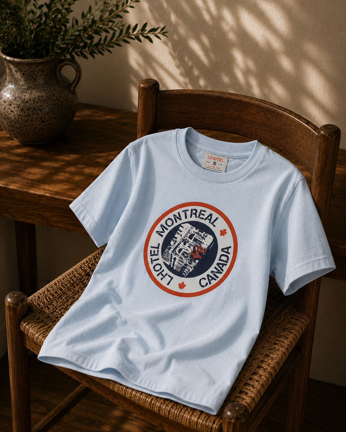 Hotel Montréal Heritage Badge T-Shirt| Boutique LH Montréal