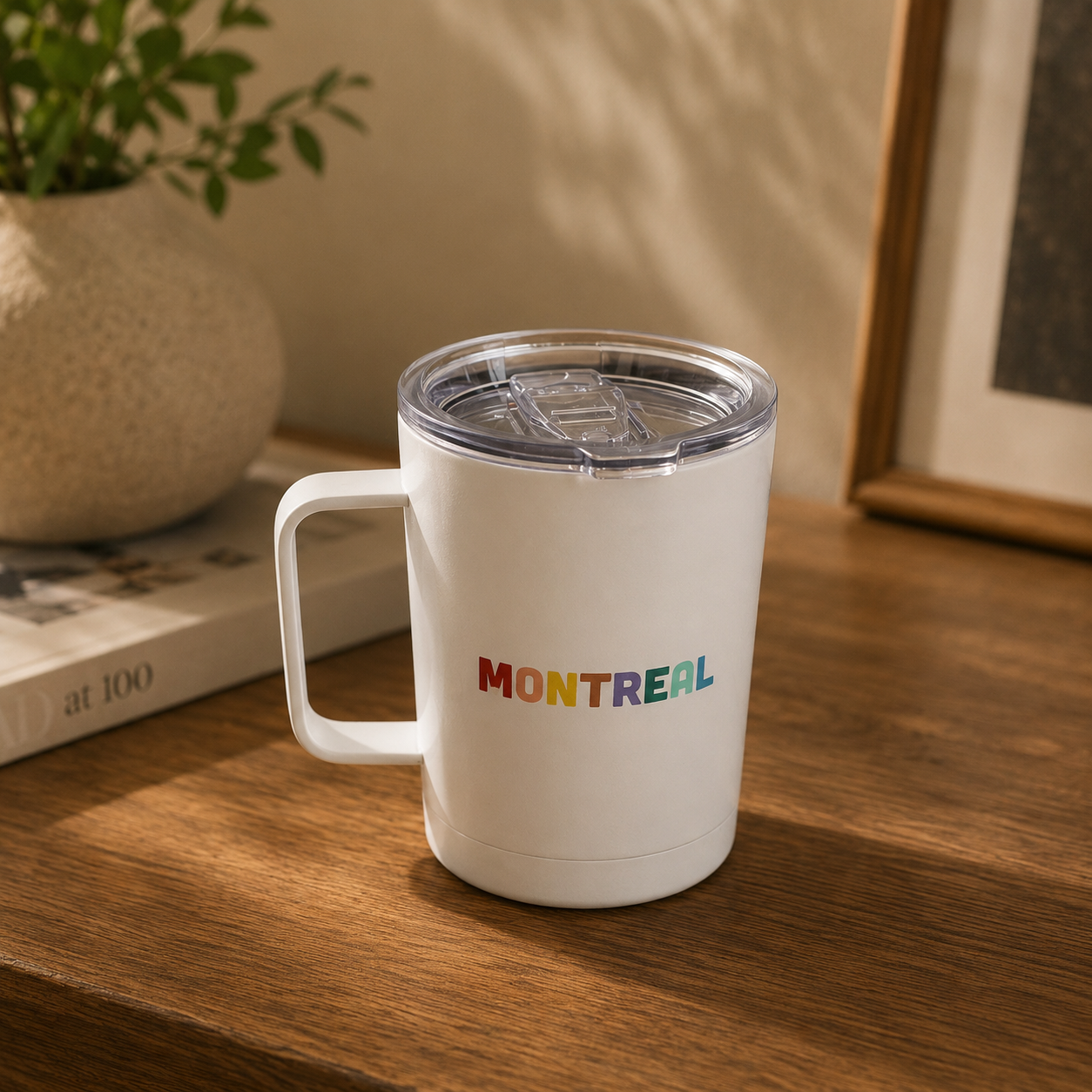 Montreal Rainbow Insulated Travel Mug | Boutique LH Montréal