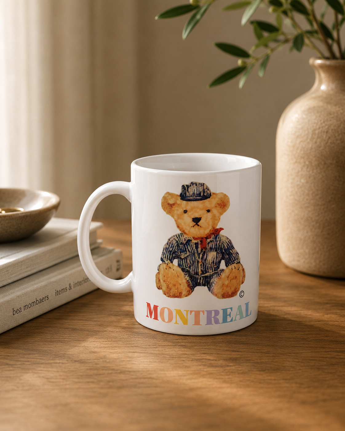 Montréal Teddy Bear Mug – Ceramic Souvenir Coffee Mug | Boutique LH Montréal
