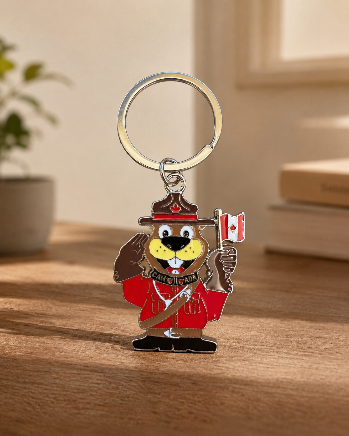 Canada Mountie Beaver Enamel Keychain – RCMP Souvenir | Boutique LH Montréal