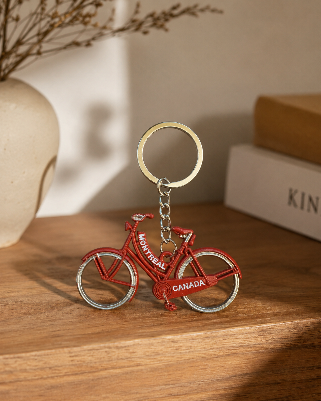 Montréal Red Bicycle Keychain – Metal Bike Souvenir | Boutique LH Montréal