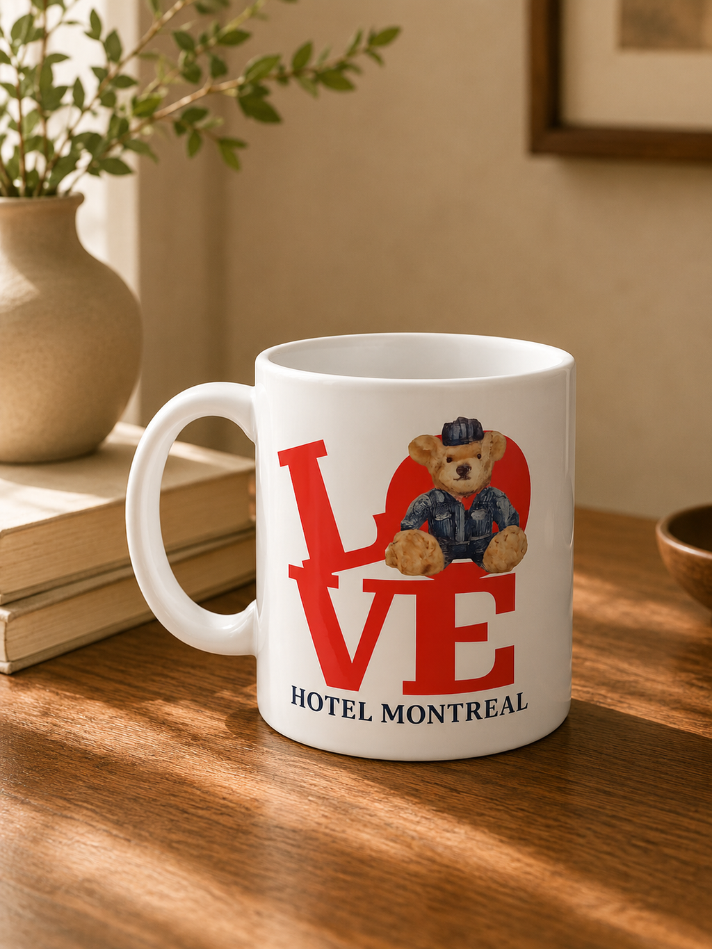 LOVE Bear Hotel Montréal Mug – LHotel Bear Ceramic Souvenir | Boutique LH Montréal