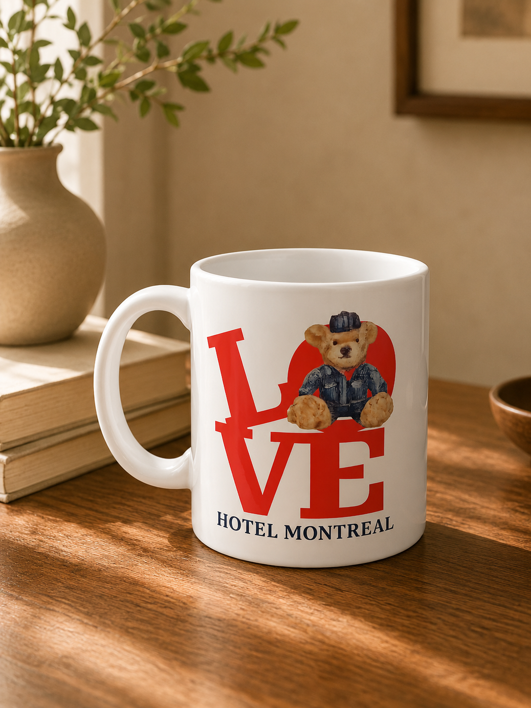 LOVE Bear Hotel Montréal Mug – LHotel Bear Ceramic Souvenir | Boutique LH Montréal