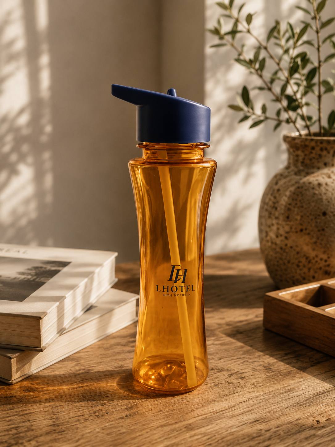 LHotel Montréal Orange Reusable Water Bottle – Signature Collection | Boutique LH Montréal