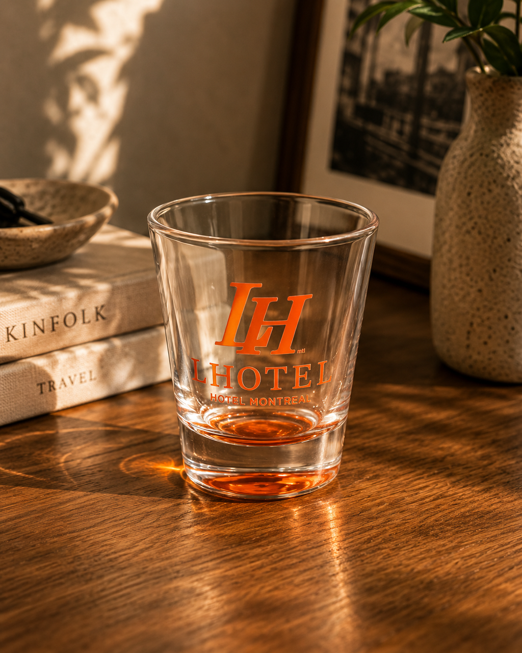 LHotel Montréal Glass Tumbler – Signature Collection | Boutique LH Montréal