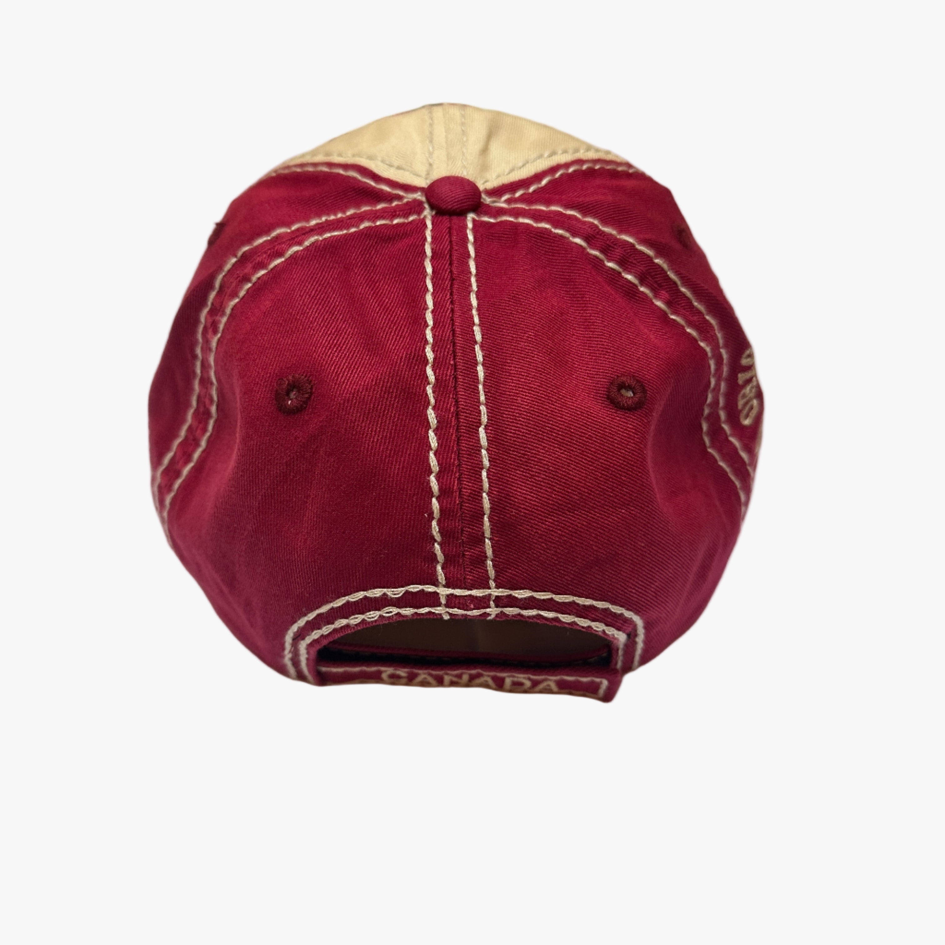 Canada Club Heritage Cap – Burgundy & Cream | Boutique LH Montréal