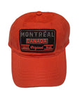 Red cap with 'Montreal Canada' label