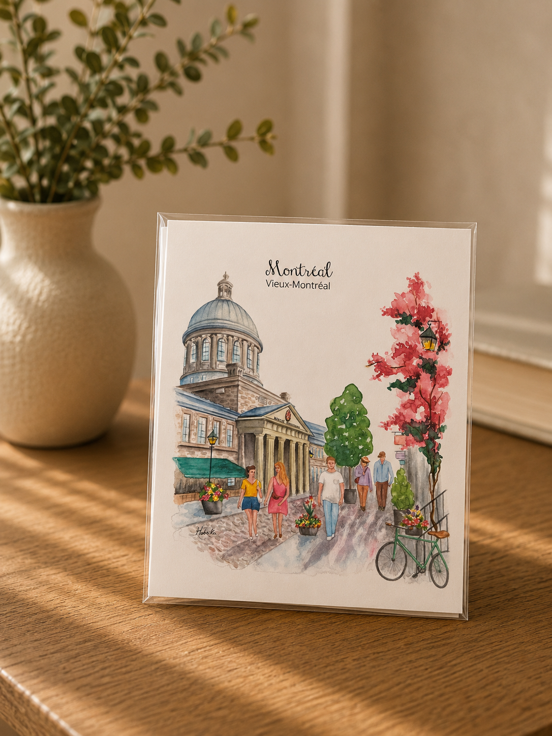 Montréal Vieux-Montréal Watercolour Art Print | Boutique LH Montréal