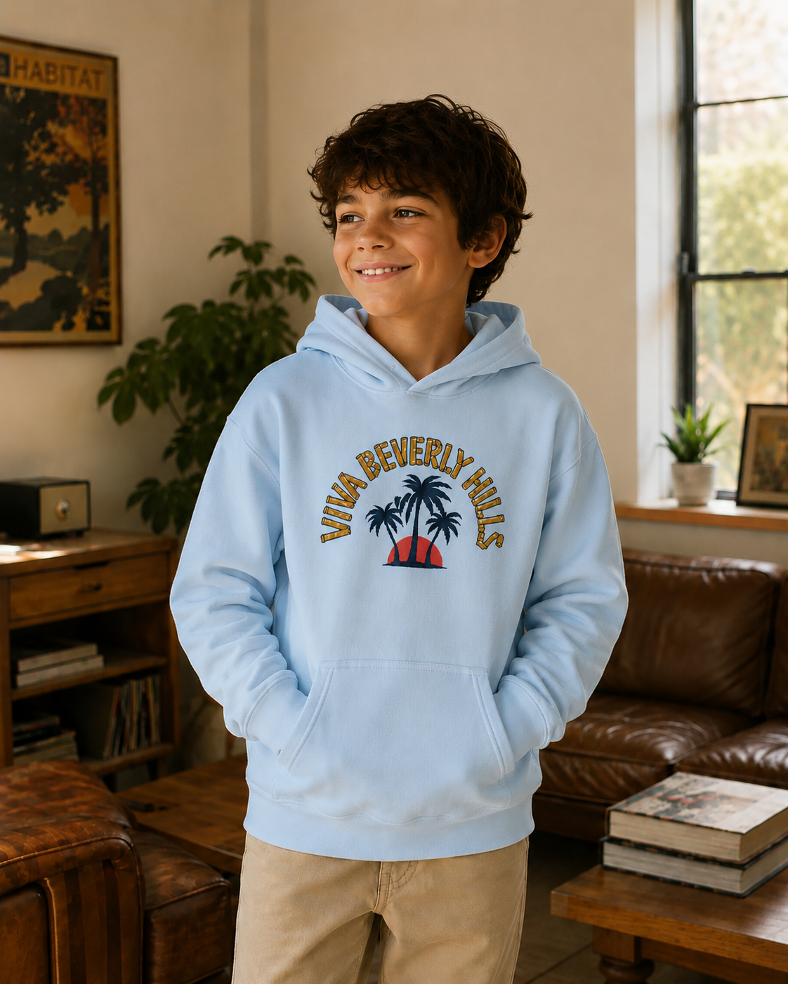 Viva Beverly Hills Palm Sunset Graphic Hoodie | Boy Kids Category | Boutique LH Montréal
