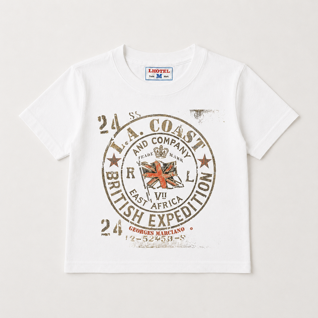 Georges Marciano Collection – British Expedition Graphic T-Shirt | Boy Kids Category | Boutique LH Montréal