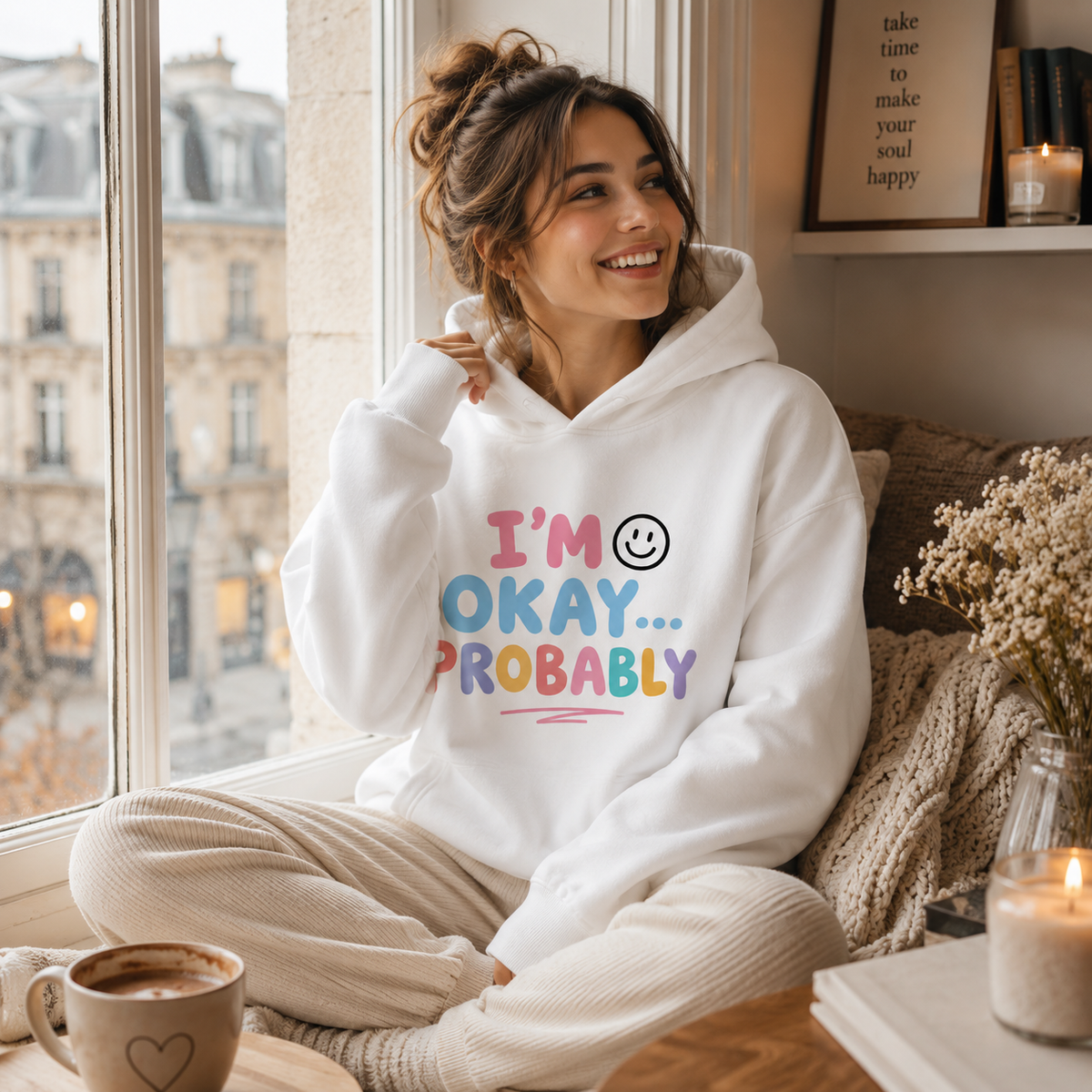 I’M OKAY PROBABLY MULTI COLORS | UNISEX HOODIE