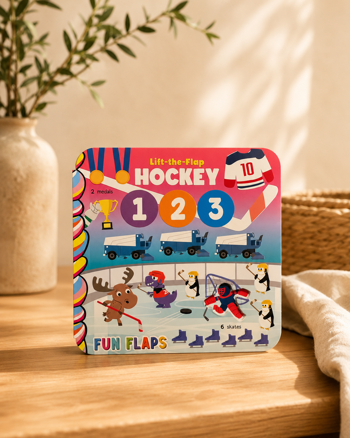 Lift-the-Flap Hockey 123 Board Book | Boutique LH Montréal