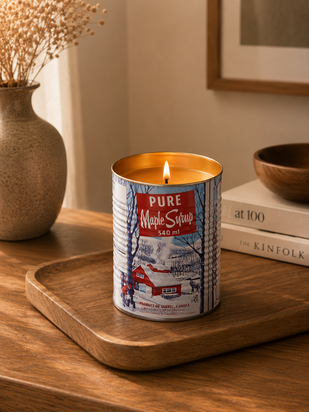 16 oz Maple Syrup Cotton Wick Candle – Canadian Inspired Scented Candle | Boutique LH Montréal