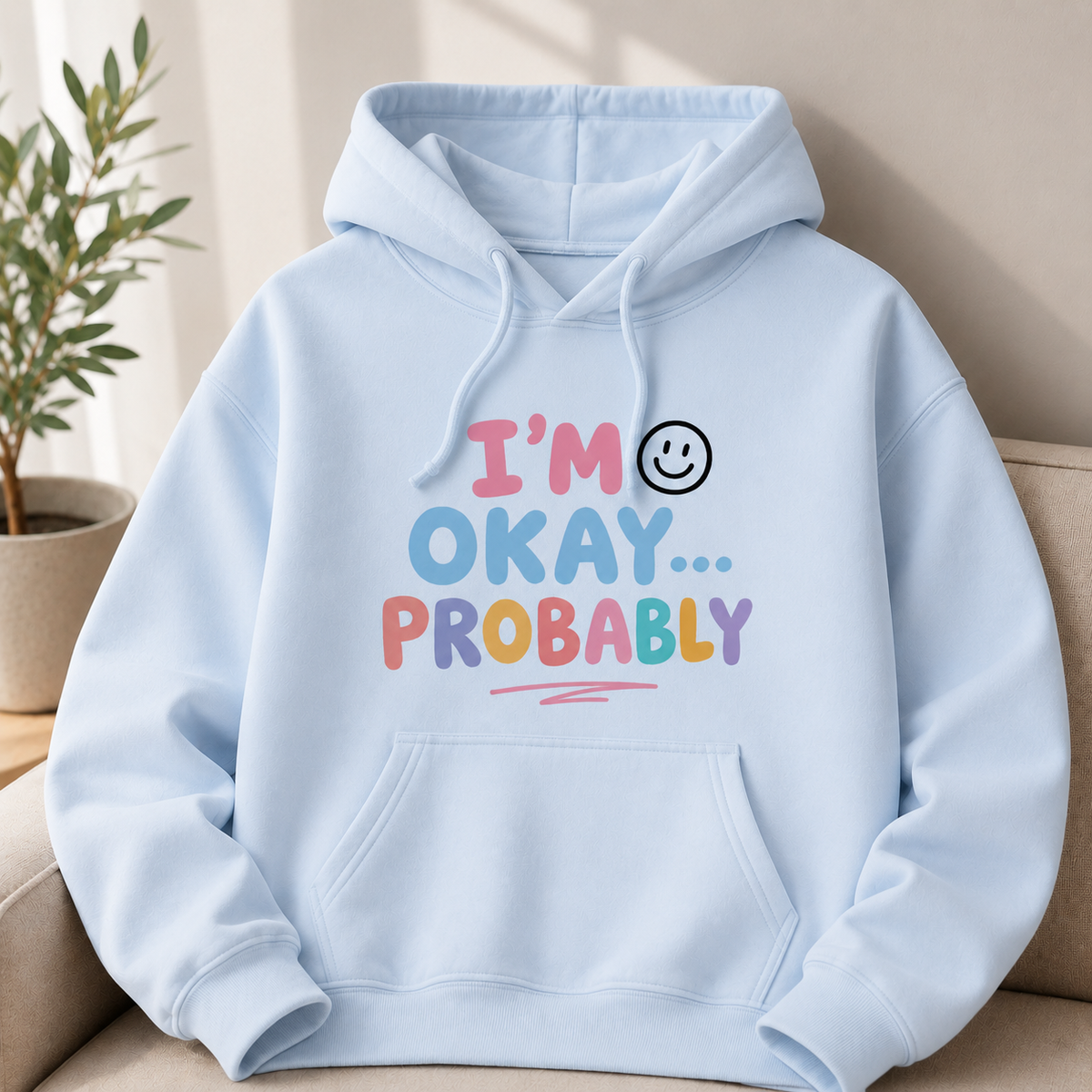 I’M OKAY PROBABLY MULTI COLORS | UNISEX HOODIE