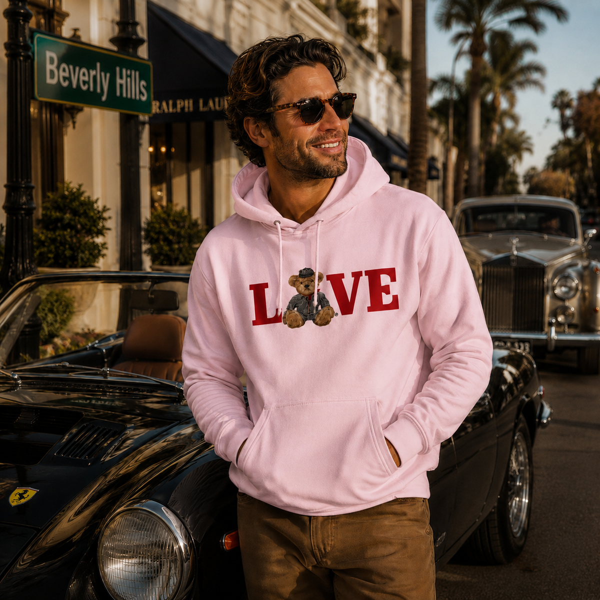 Romy Unisex Hoodie – LOVE Teddy Bear | Boutique LH Montréal