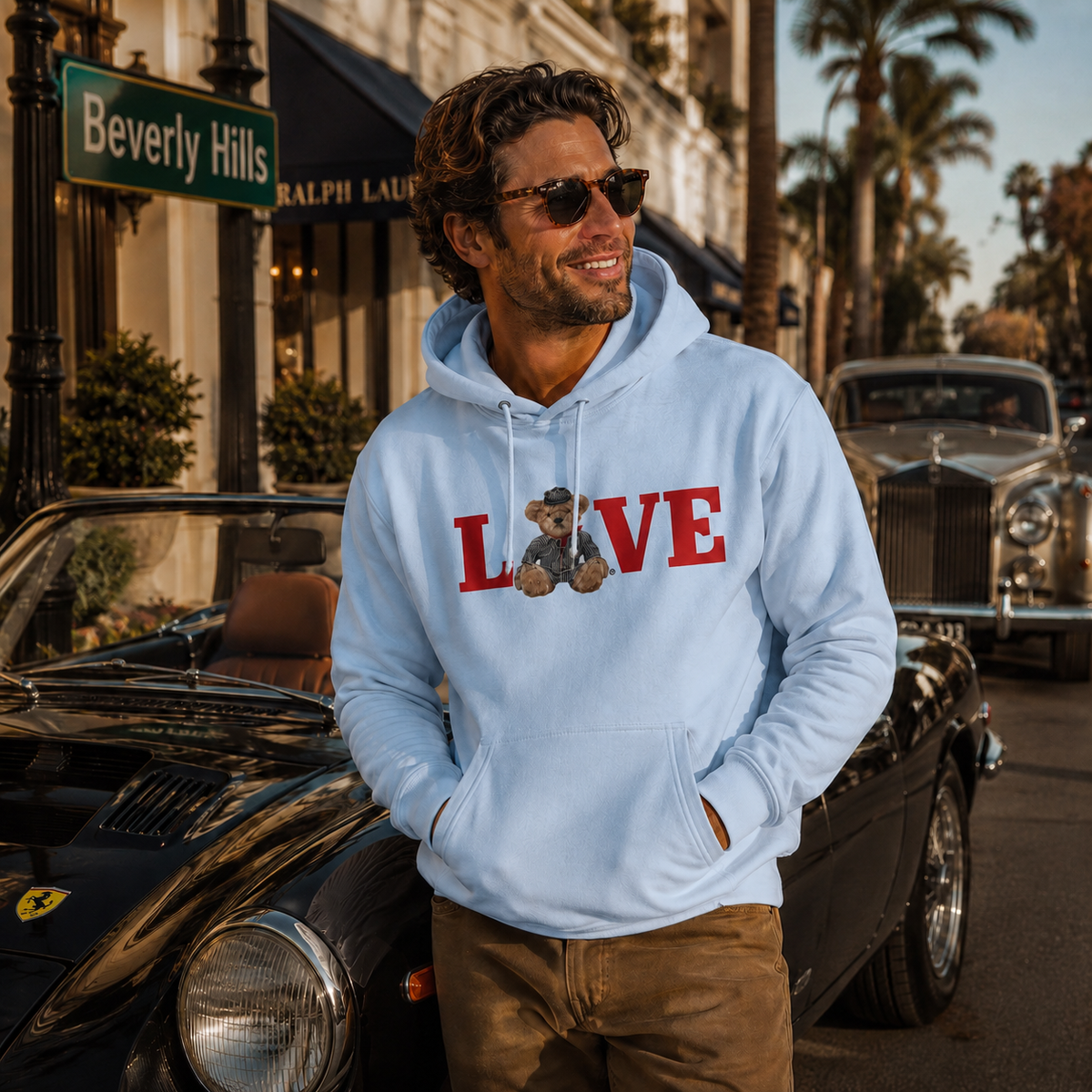 Romy Unisex Hoodie – LOVE Teddy Bear | Boutique LH Montréal