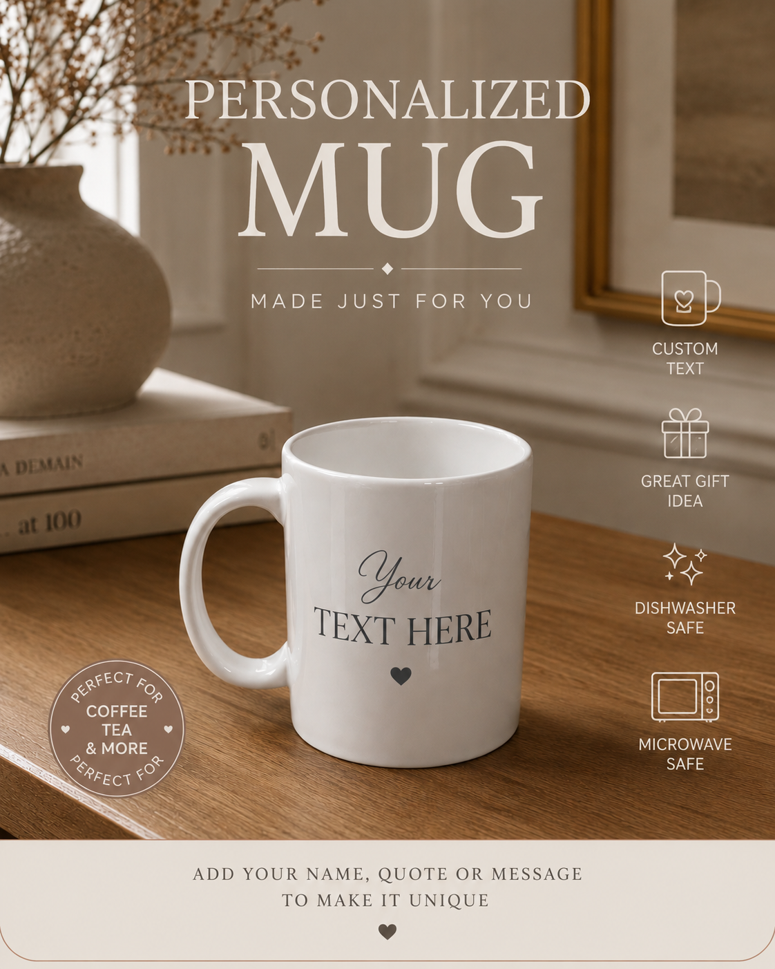 Personalized Custom Mug – Sublimation | Boutique LH Montréal