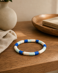 Stretch Disc Bead Bracelet – Coastal Blue Mix | Boutique LH Montréal
